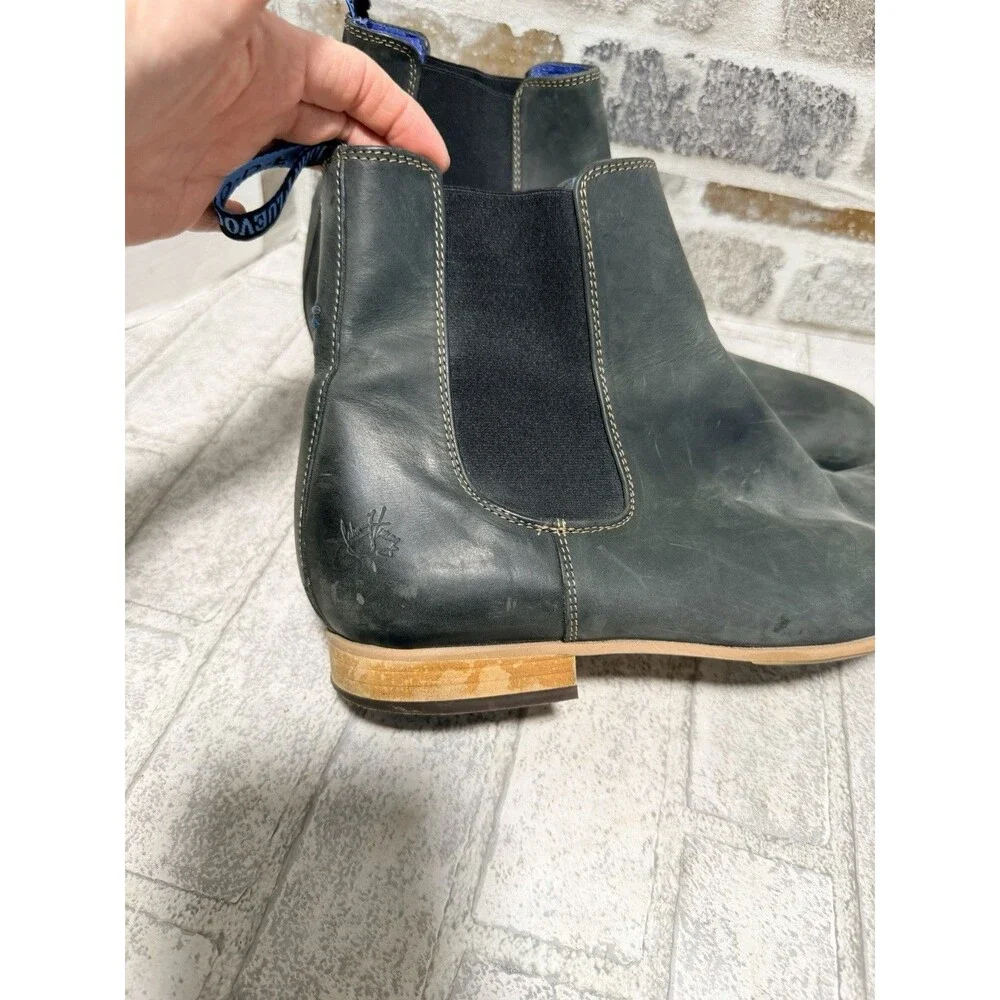 John Fluevog Mens Chelsea Boots Size 12.5 Leather